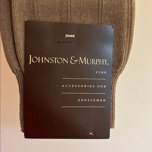 NWT Johnston & Murphy over the calf socks in taupe - Picture 4 of 12